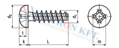 PT®-Schrauben Linsenkopf mit Kreuzschlitz Phillips Form H 13577