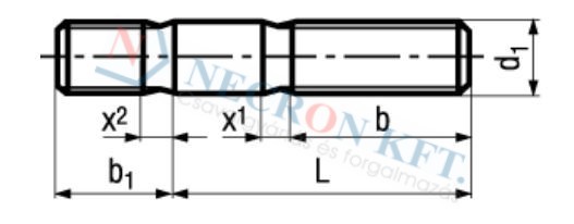 Stiftschrauben, Einschraubende ~ 1 d 13901