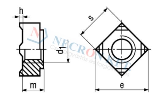 Vierkant-Schweißmuttern 192