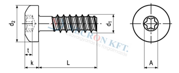 DELTA PT®-Schrauben Linsenkopf mit Innensechsrund Torx plus® / Autosert® 20166