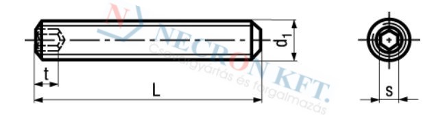 Gewindestifte mit Innensechskant und Kegelkuppe 28