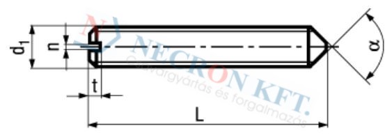 Gewindestifte mit Schlitz und Spitze 5531