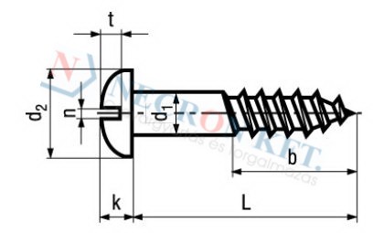 Halbrund-Holzschrauben mit Schlitz 6981