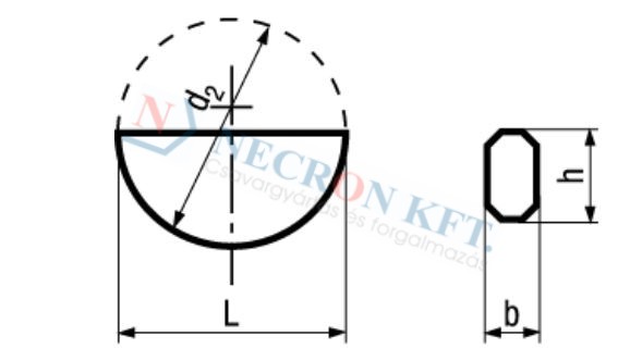 Scheibenfedern Woodruff Stahl 873