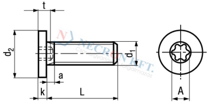Zylinderschrauben mit Innensechsrund und extrem niedrigem Kopf, ohne Schaft 9524